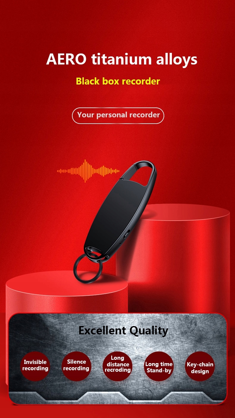 BRELOCZEK NA KLUCZE Z DYKTAFONEM -AKTYWACJA GŁOSEM