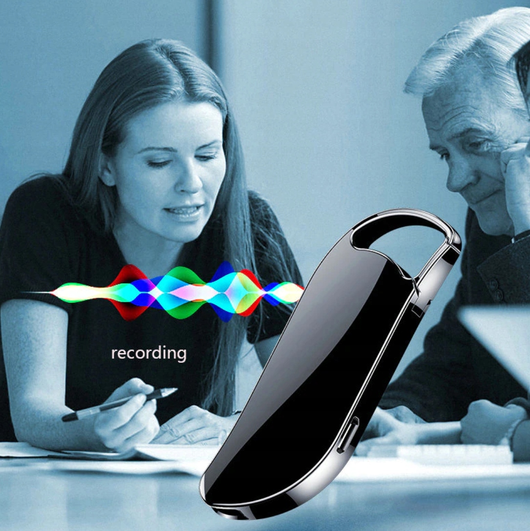 MINIATUROWY DYKTAFON PODSŁUCH SZPIEGOWSKI 32GB