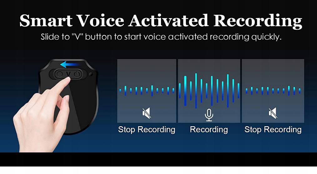 MINI DYKTAFON PENDRIVE URUCHAMIANY NA GŁOS MAGNES