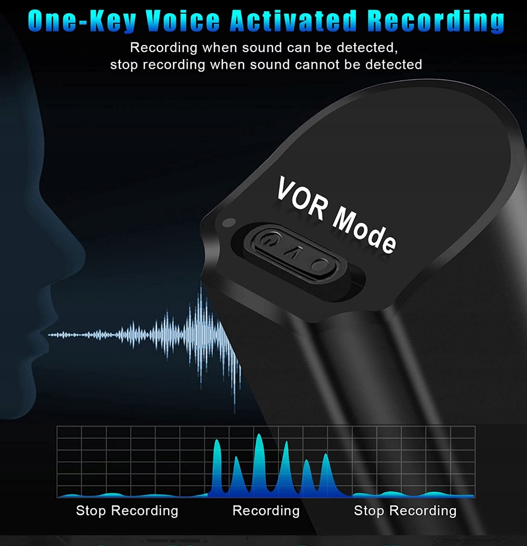 MINIATUROWY DYKTAFON PODSŁUCH SZPIEGOWSKI 8GB