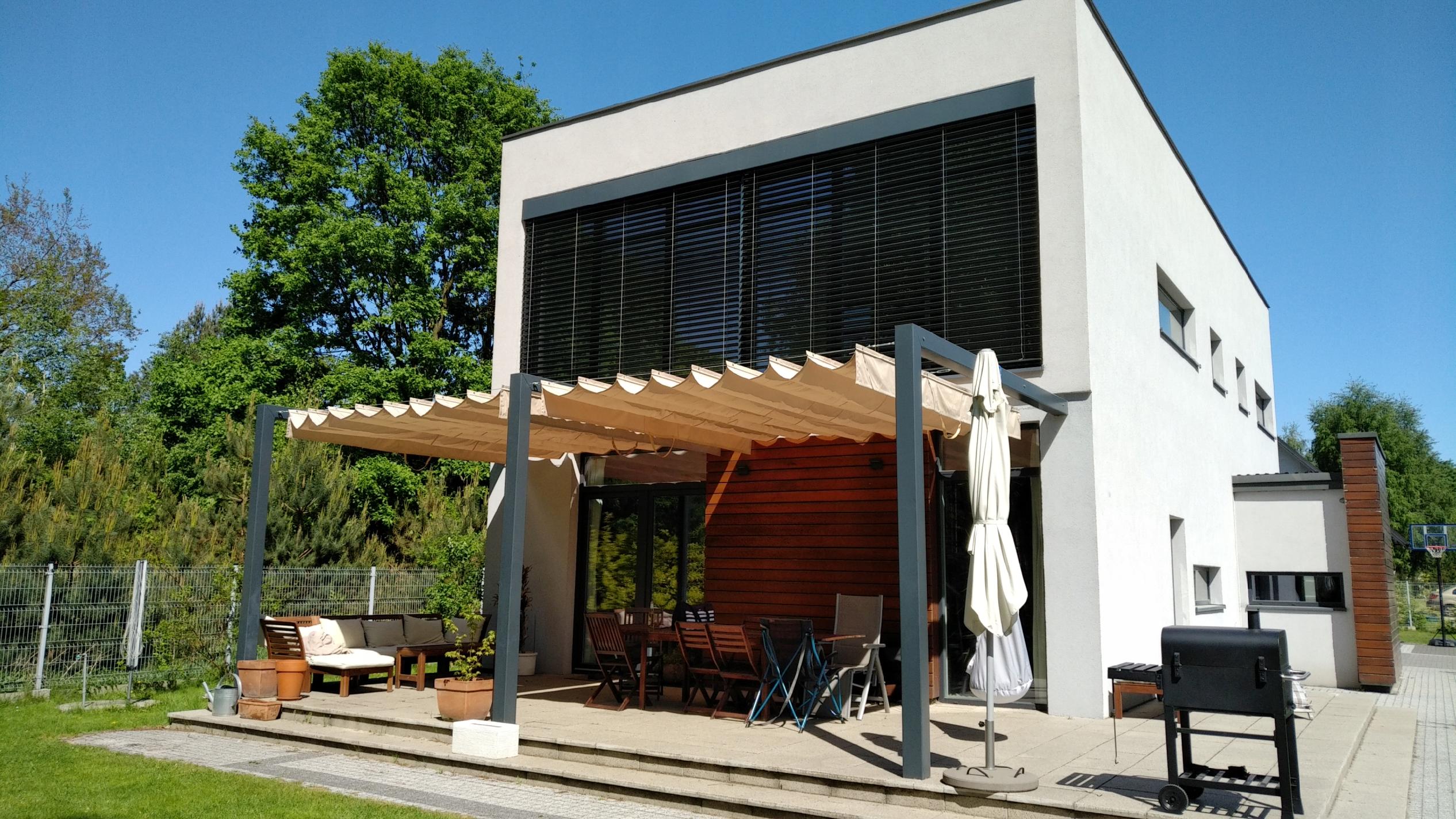 ZESTAW DO MONTAŻU ZEWNĘTRZNYCH ROLET RZYMSKICH POZIOMYCH DO MURU- DUŻY