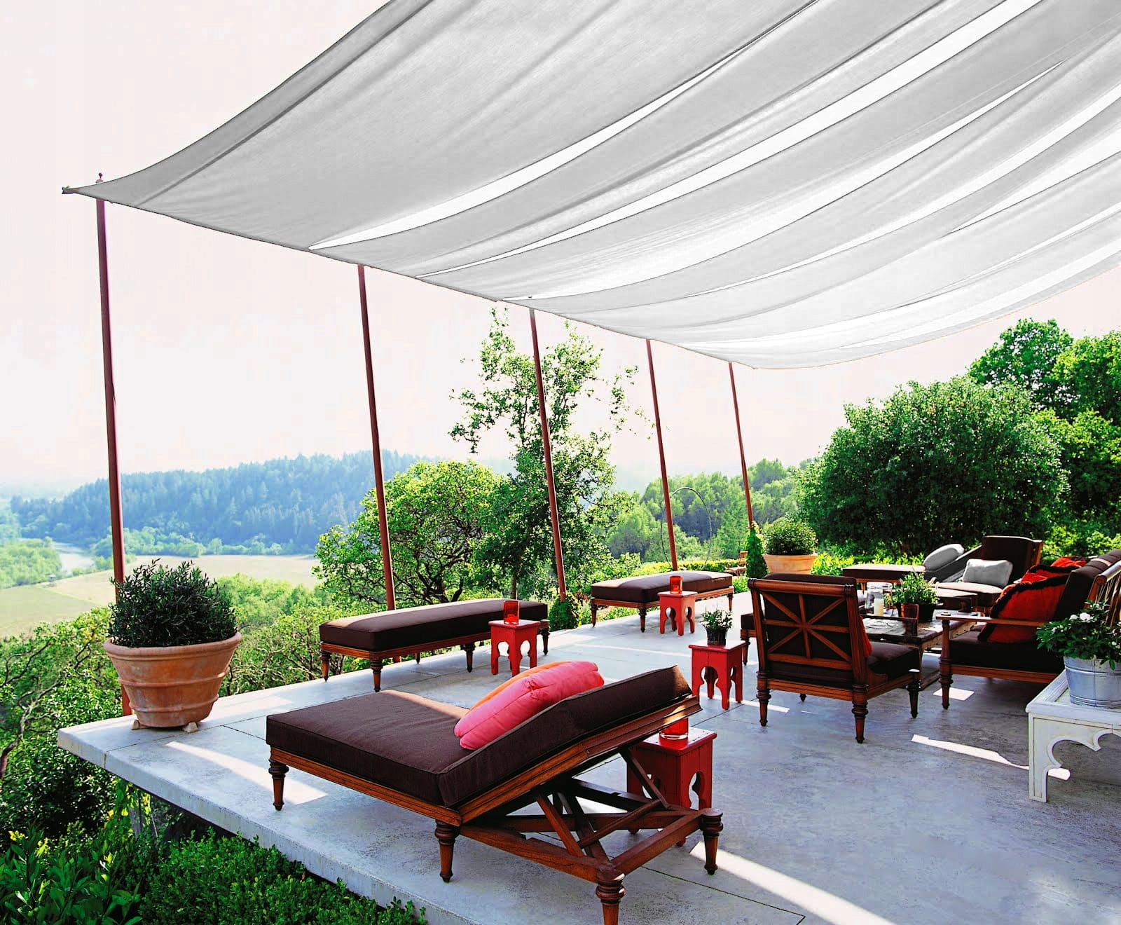 PAS ALTANOWY ŻAGIEL PRZECIWSŁONECZNY WODOSZCZELNY NA PERGOLĘ BIAŁY 0,4X5