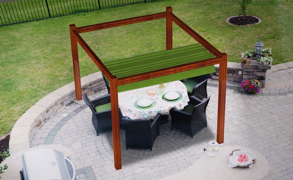 ROLETA RZYMSKA PRZECIWSŁONECZNA WODOSZCZELNA ROZSUWANA ZWIJANA ZIELONA 4X4