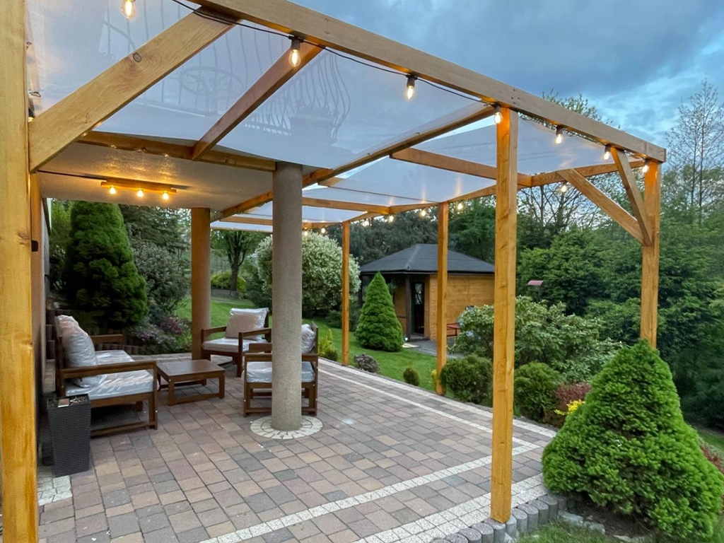 PAS ALTANOWY ŻAGIEL PRZECIWSŁONECZNY NA PEROGLĘ ALTANĘ TARAS BIAŁY 1X5