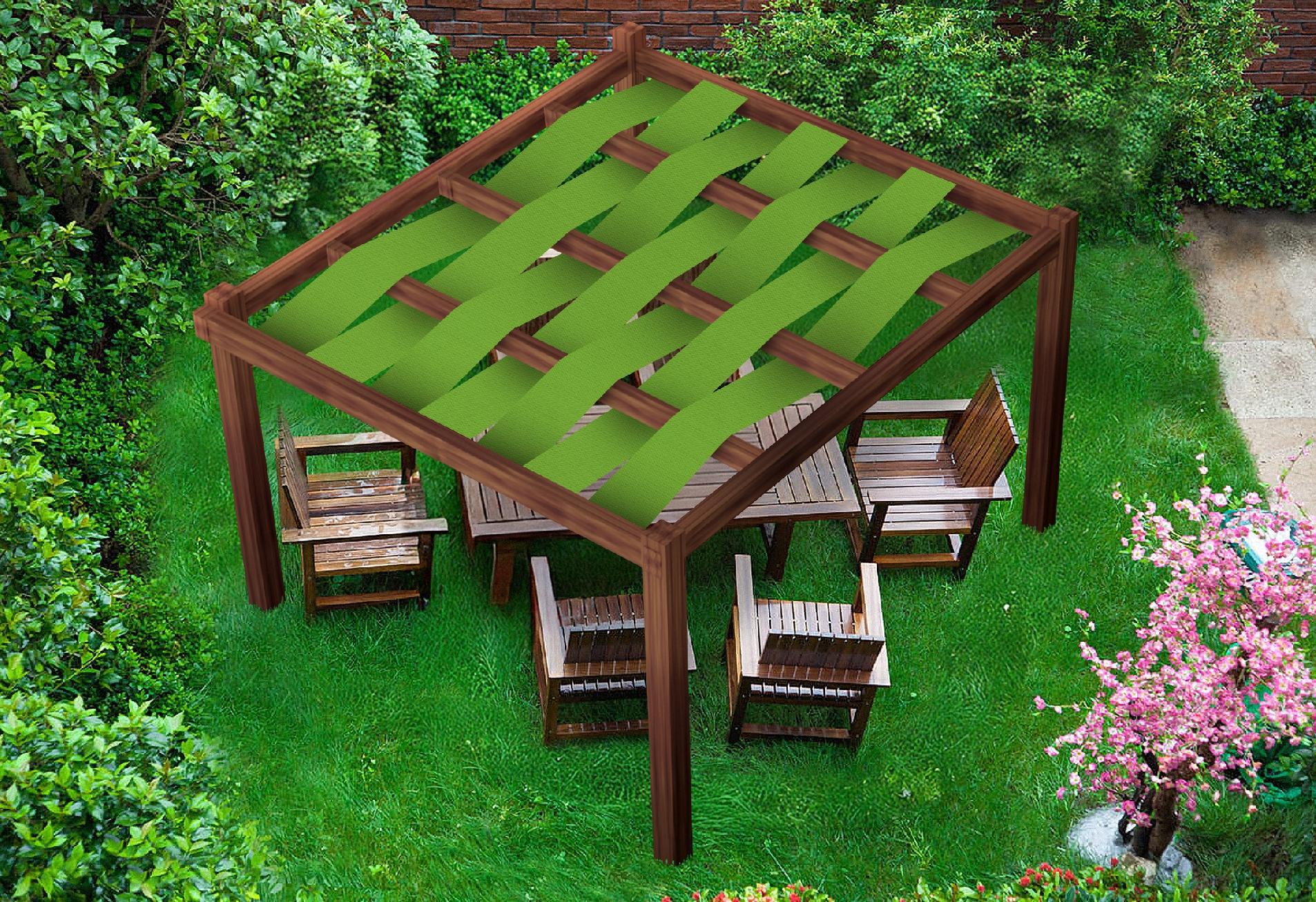 PAS ALTANOWY ŻAGIEL PRZECIWSŁONECZNY WODOSZCZELNY NA PERGOLĘ ZIELONY 0,7X5