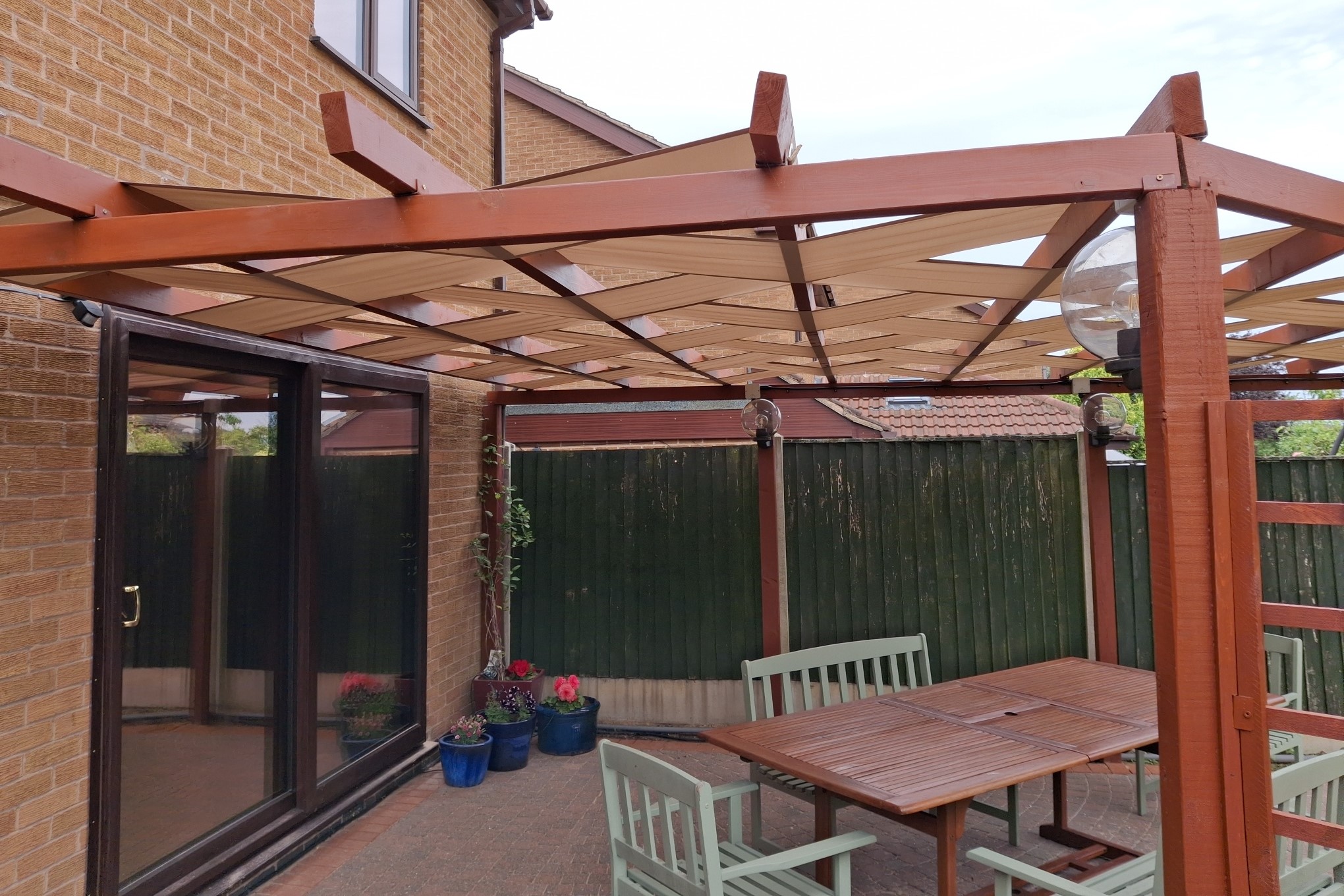 PAS ALTANOWY ŻAGIEL PRZECIWSŁONECZNY WODOSZCZELNY NA PERGOLĘ BEŻOWY 0,7X5