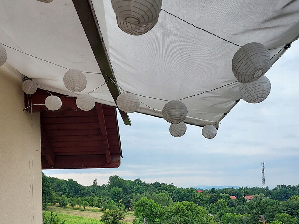 DACH ŻAGLOWY ŻAGIEL PRZECIWSŁONECZNY NA PEROGLĘ ALTANĘ PATIO NA WYMIAR