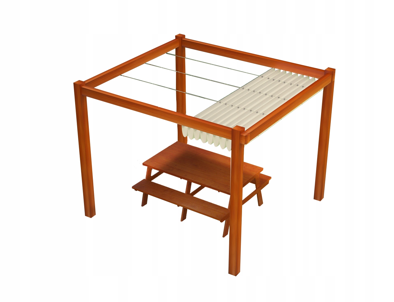 ZESTAW DO MONTAŻU ZEWNĘTRZNYCH ROLET RZYMSKICH POZIOMYCH DO MURU- MAŁY