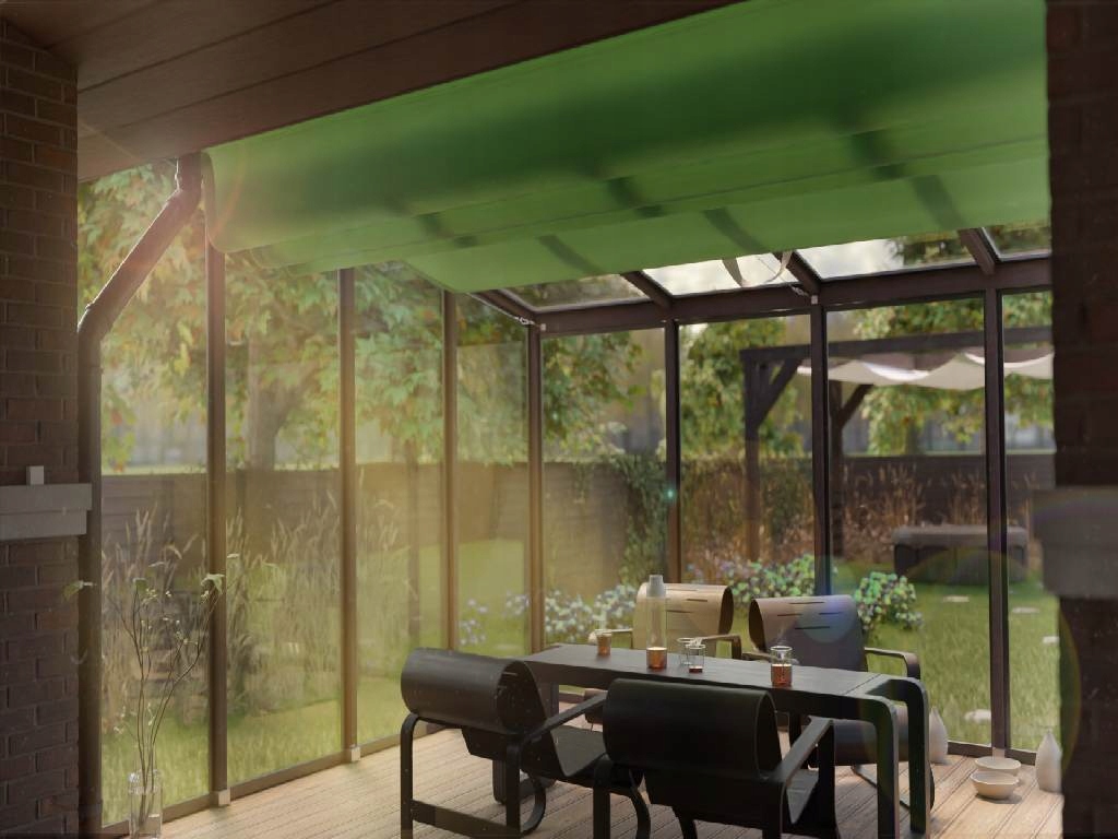 OSŁONA ZACIENIAJĄCA ROLETA PRZECIWSŁONECZNA DO OGRODU ZIMOWEGO NA WYMIAR