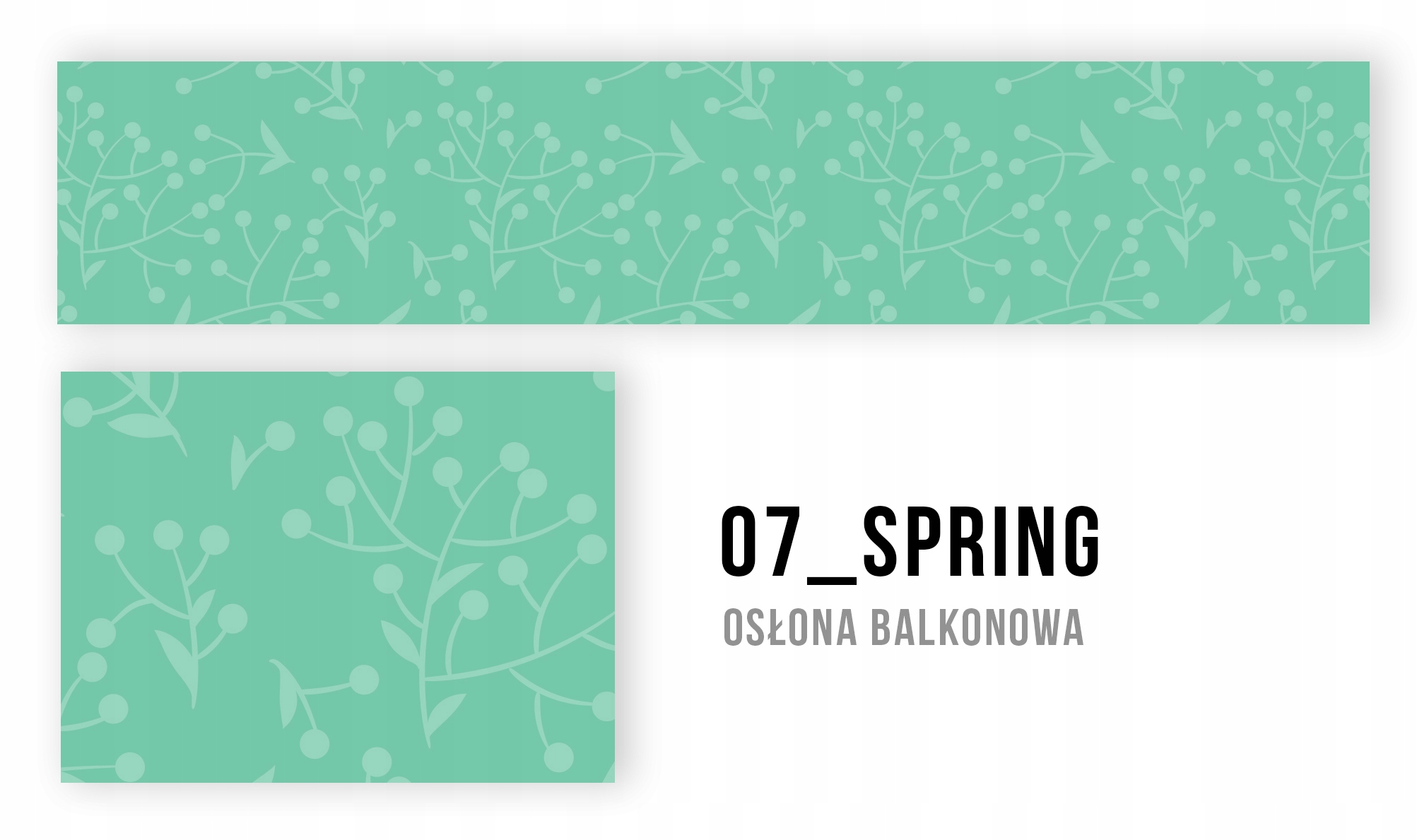 OSŁONA BALKONOWA MATA NA BALKON BIAŁA Z GRAFIKĄ BARIERKA WYMIAR