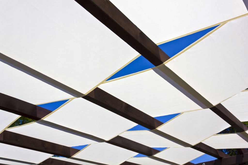 PAS ALTANOWY ŻAGIEL PRZECIWSŁONECZNY WODOSZCZELNY NA PERGOLĘ BIAŁY 0,4X5