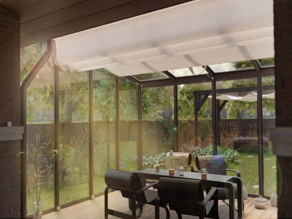 OSŁONA ZACIENIAJĄCA ROLETA PRZECIWSŁONECZNA DO OGRODU ZIMOWEGO NA WYMIAR