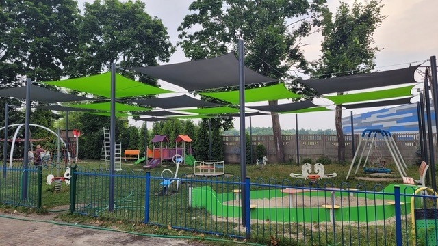 ŻAGIEL PRZECIWSŁONECZNY WODOSZCZELNY DO OGRODU NA TARAS PREMIUM ZIELONY 3X5