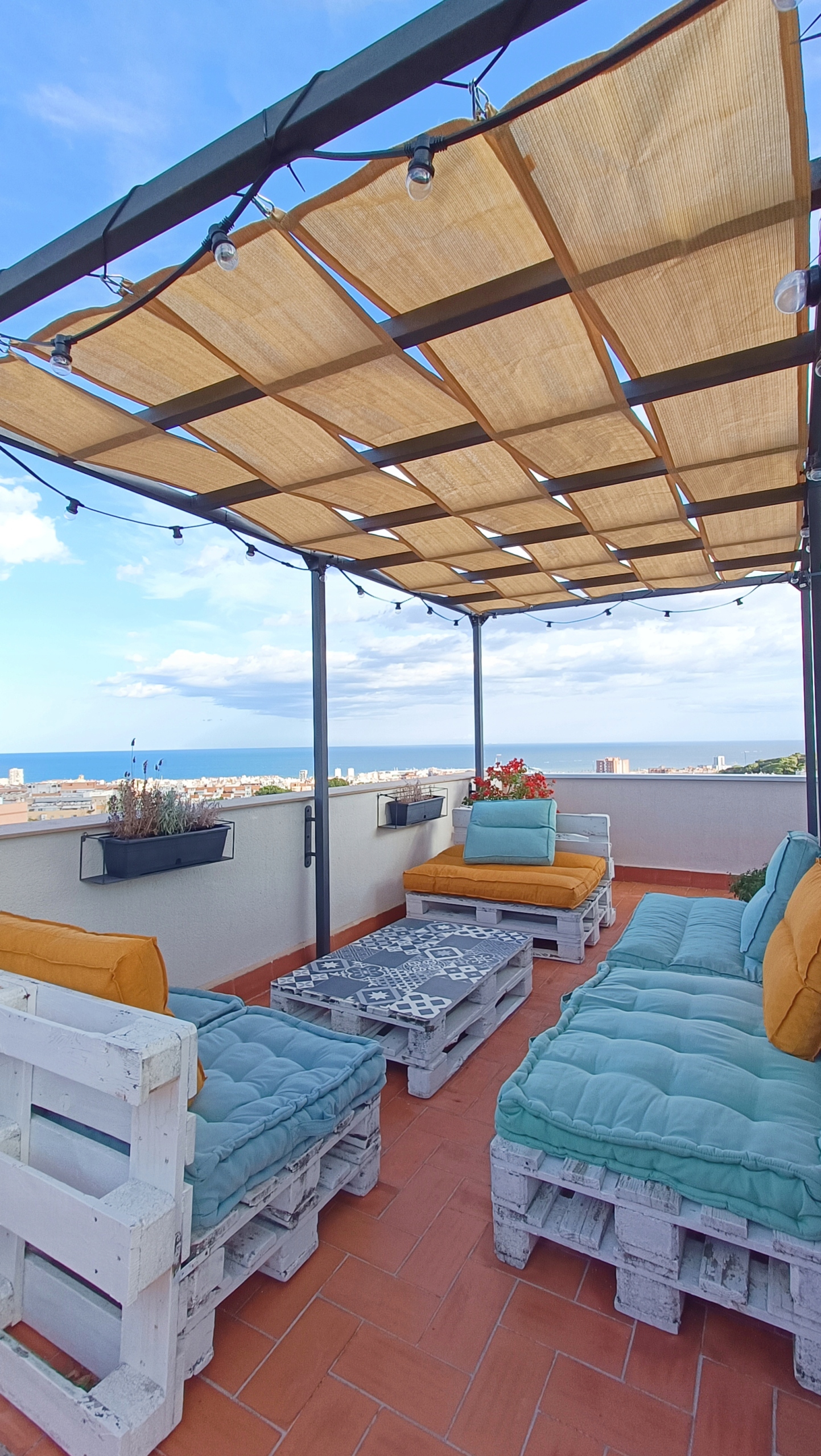 PAS ALTANOWY ŻAGIEL PRZECIWSŁONECZNY OGRODOWY NA ALTANĘ HDPE PIASKOWY 0,7X5