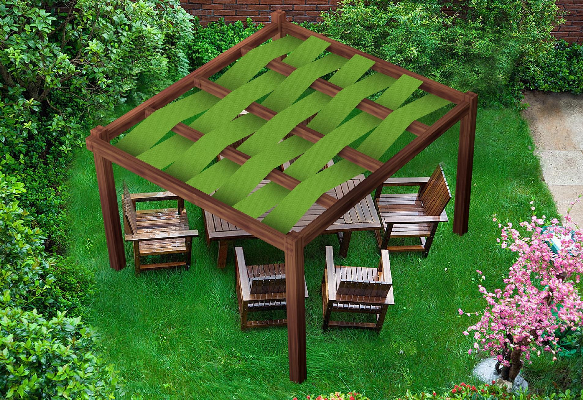 PAS ALTANOWY ŻAGIEL PRZECIWSŁONECZNY WODOSZCZELNY NA PERGOLĘ ZIELONY 0,4X5