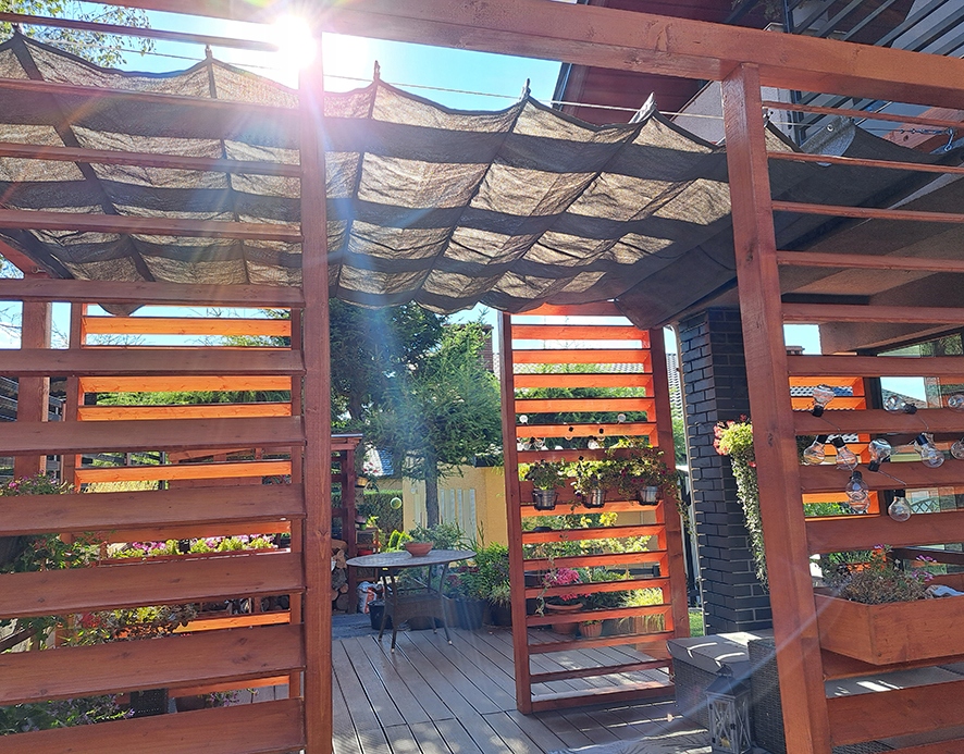 ROLETA RZYMSKA PRZECIWSŁONECZNA MARKIZA ZWIJANA NA WYMIAR Z TKANINY HDPE