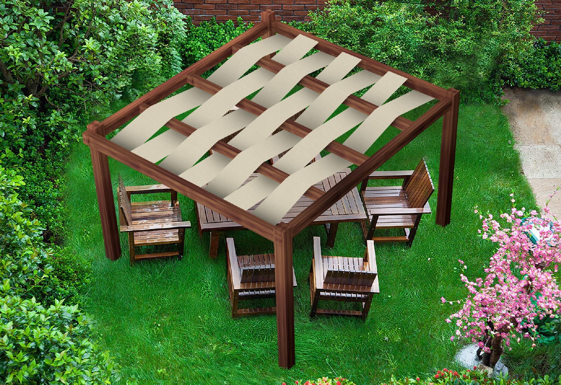 PAS ALTANOWY ŻAGIEL PRZECIWSŁONECZNY WODOSZCZELNY NA PERGOLĘ BEŻOWY 0,7X5