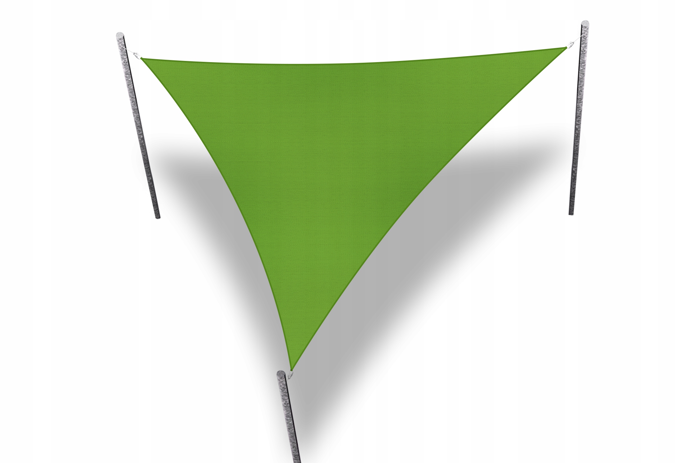 ŻAGIEL PRZECIWSŁONECZNY WODOSZCZELNY PREMIUM TRÓJKĄT ZIELONY 5,2X5,2X5,2