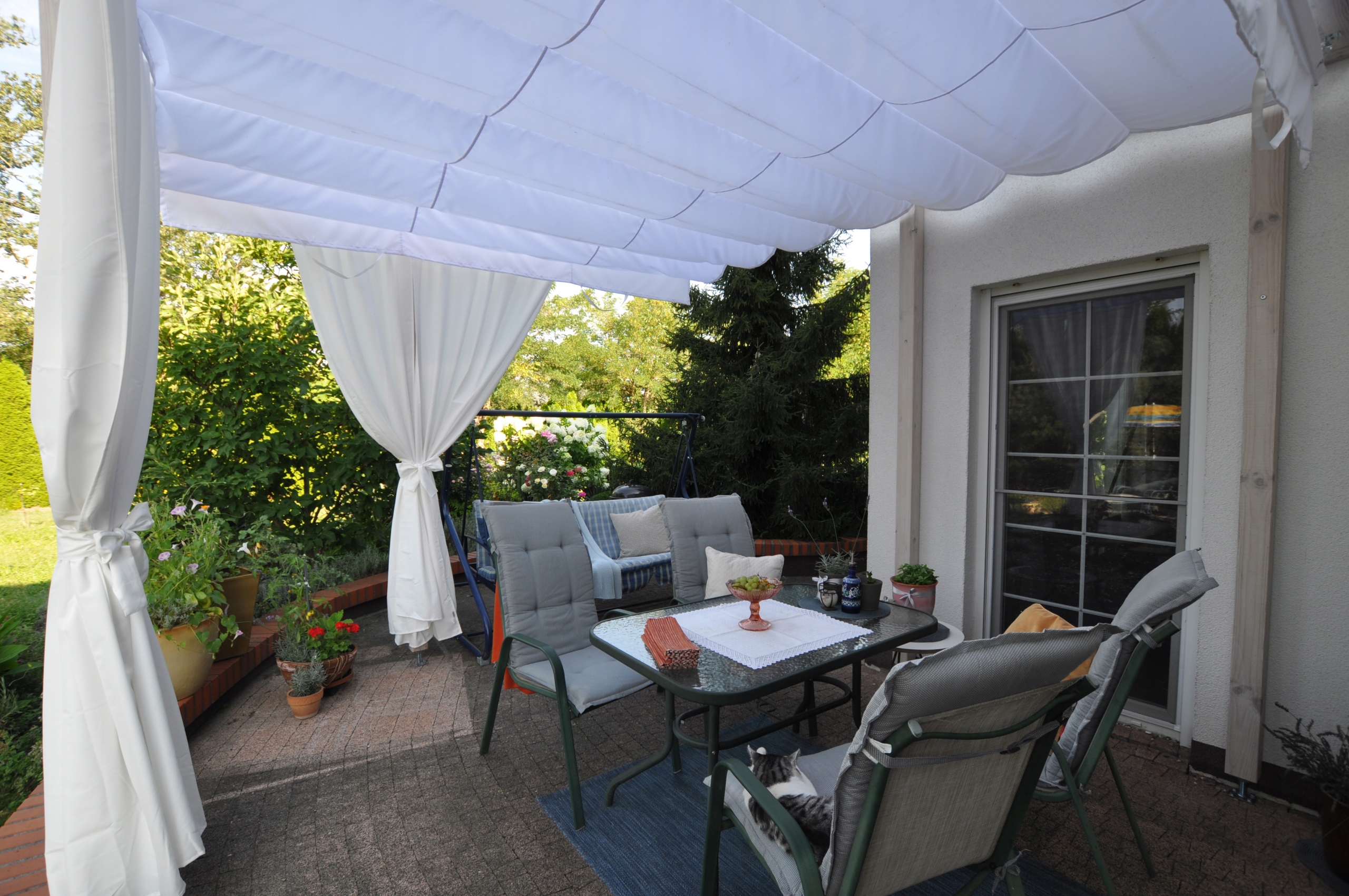 ROLETA RZYMSKA PRZECIWSŁONECZNA WODOSZCZELNA ROZSUWANA ZWIJANA BIAŁA 3X5