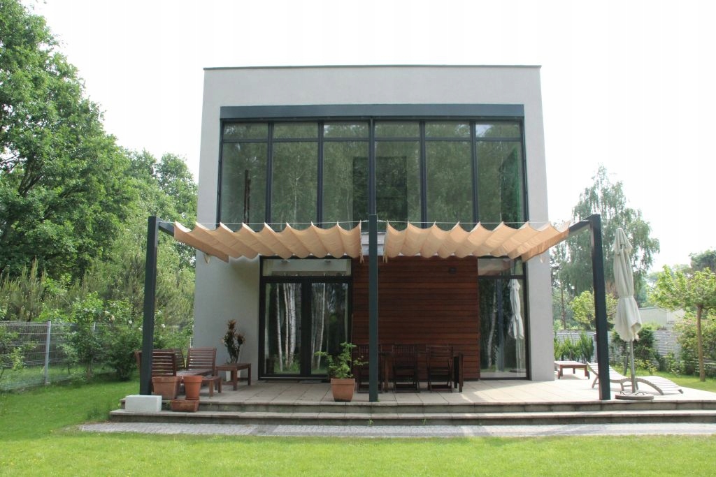 ZESTAW DO MONTAŻU ZEWNĘTRZNYCH ROLET RZYMSKICH POZIOMYCH DO MURU- DUŻY