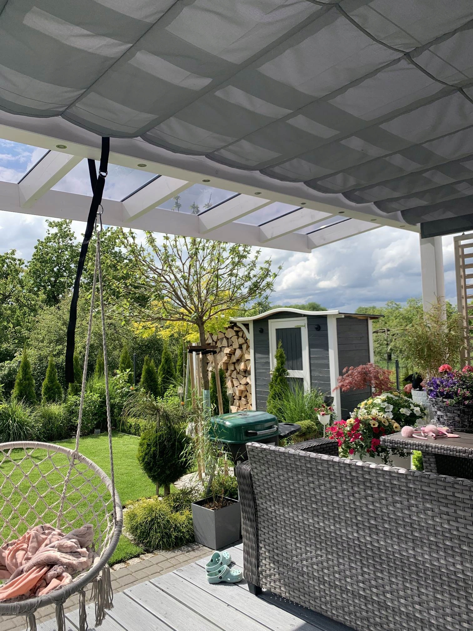 OSŁONA ZACIENIAJĄCA ROLETA PRZECIWSŁONECZNA DO OGRODU ZIMOWEGO NA WYMIAR