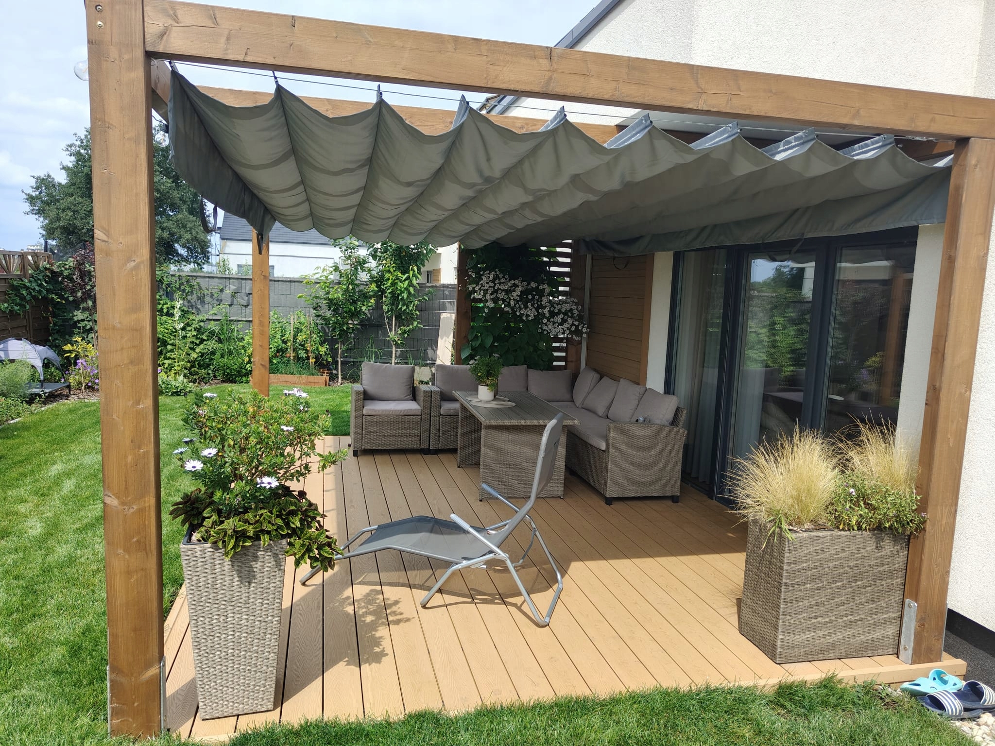 ROLETA RZYMSKA PRZECIWSŁONECZNA WODOSZCZELNA ROZSUWANA ZWIJANA SZARA 3X5