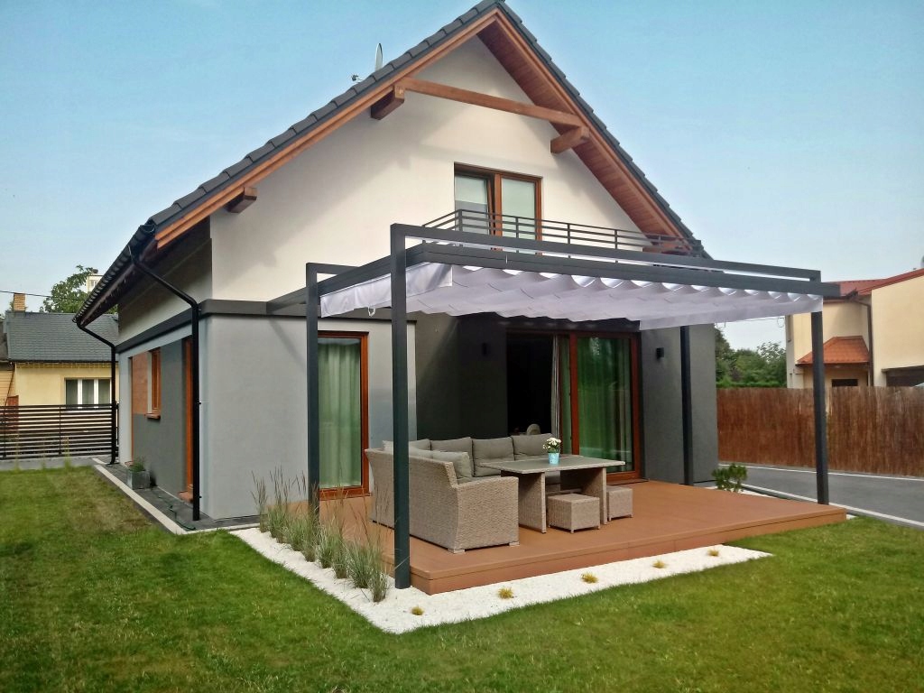 ROLETA RZYMSKA PRZECIWSŁONECZNA WODOSZCZELNA ROZSUWANA ZWIJANA BIAŁA 3X5