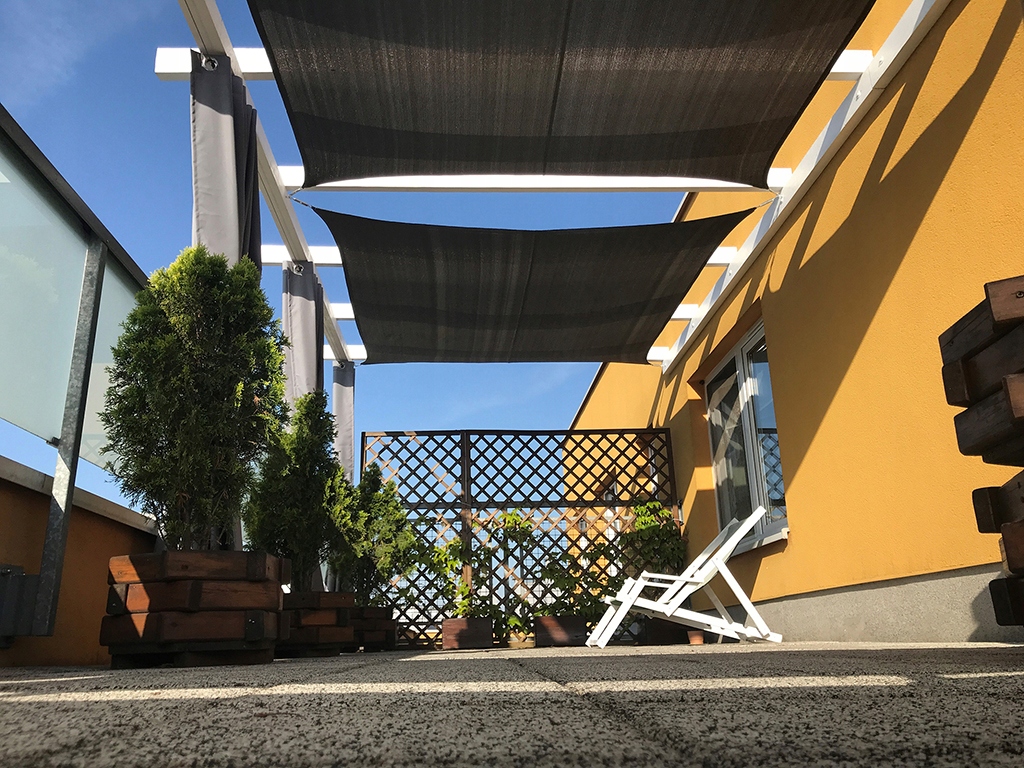 ŻAGIEL PRZECIWSŁONECZNY OGRODOWY TARASOWY BARDZO MOCNY HDPE SZARY 5X5