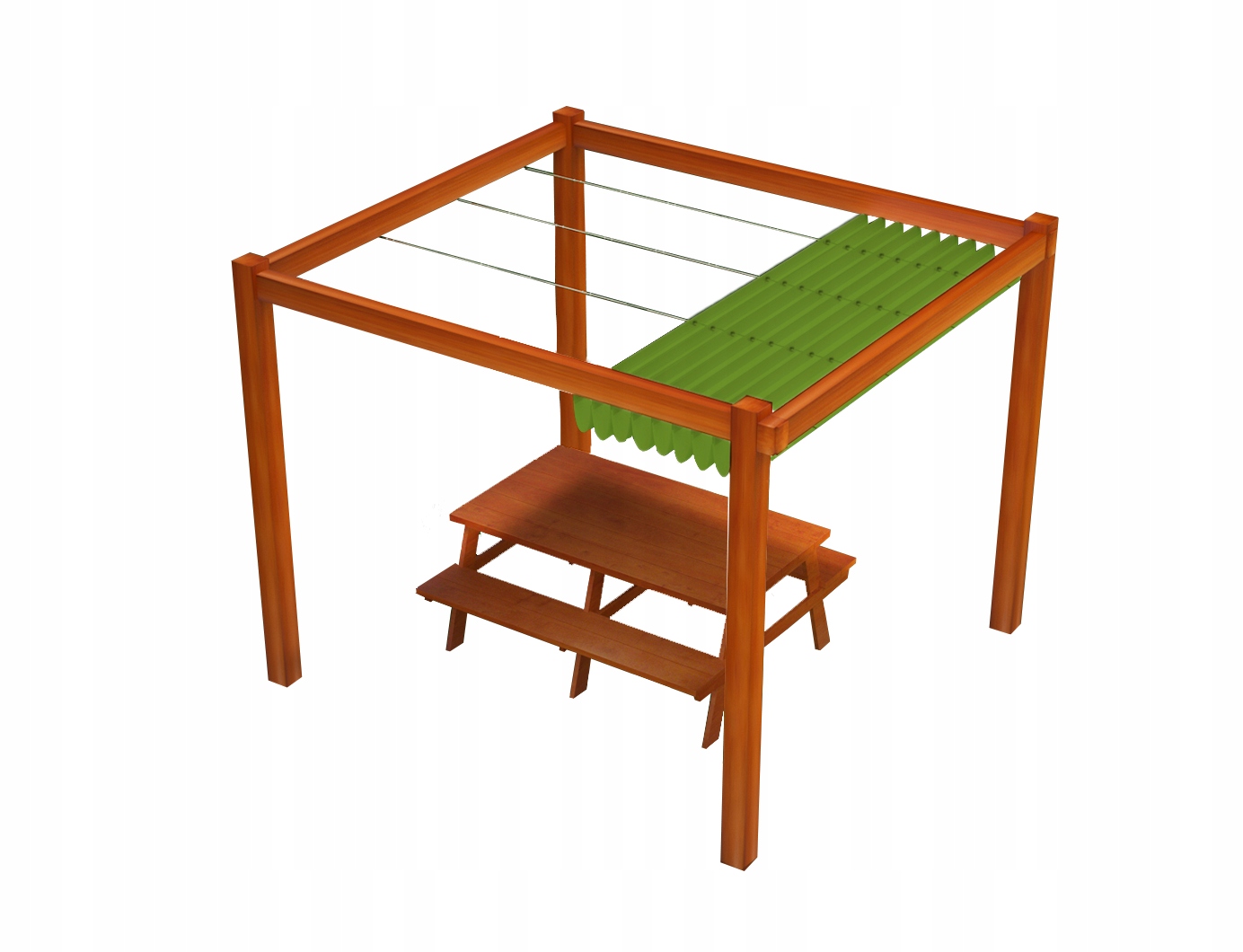 ZESTAW DO MONTAŻU ZEWNĘTRZNYCH ROLET RZYMSKICH POZIOMYCH DO MURU- DUŻY