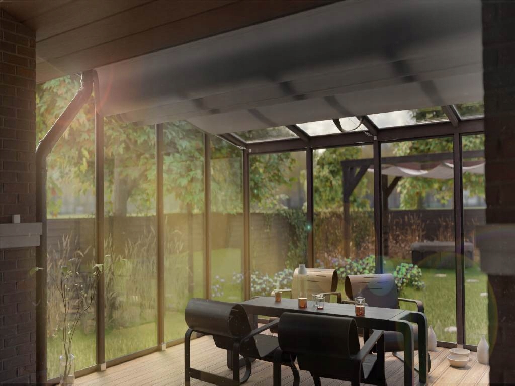 OSŁONA ZACIENIAJĄCA ROLETA PRZECIWSŁONECZNA DO OGRODU ZIMOWEGO NA WYMIAR