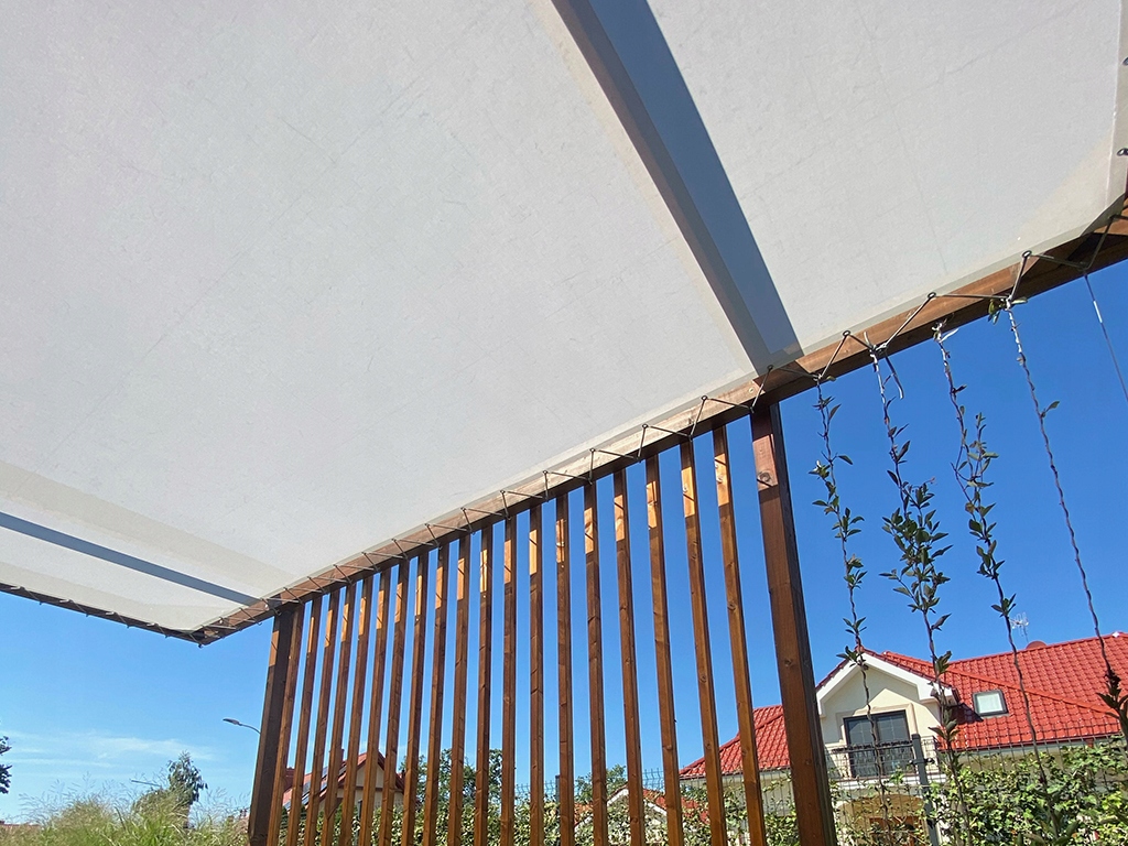 DACH ŻAGLOWY ŻAGIEL PRZECIWSŁONECZNY NA PEROGLĘ ALTANĘ PATIO NA WYMIAR