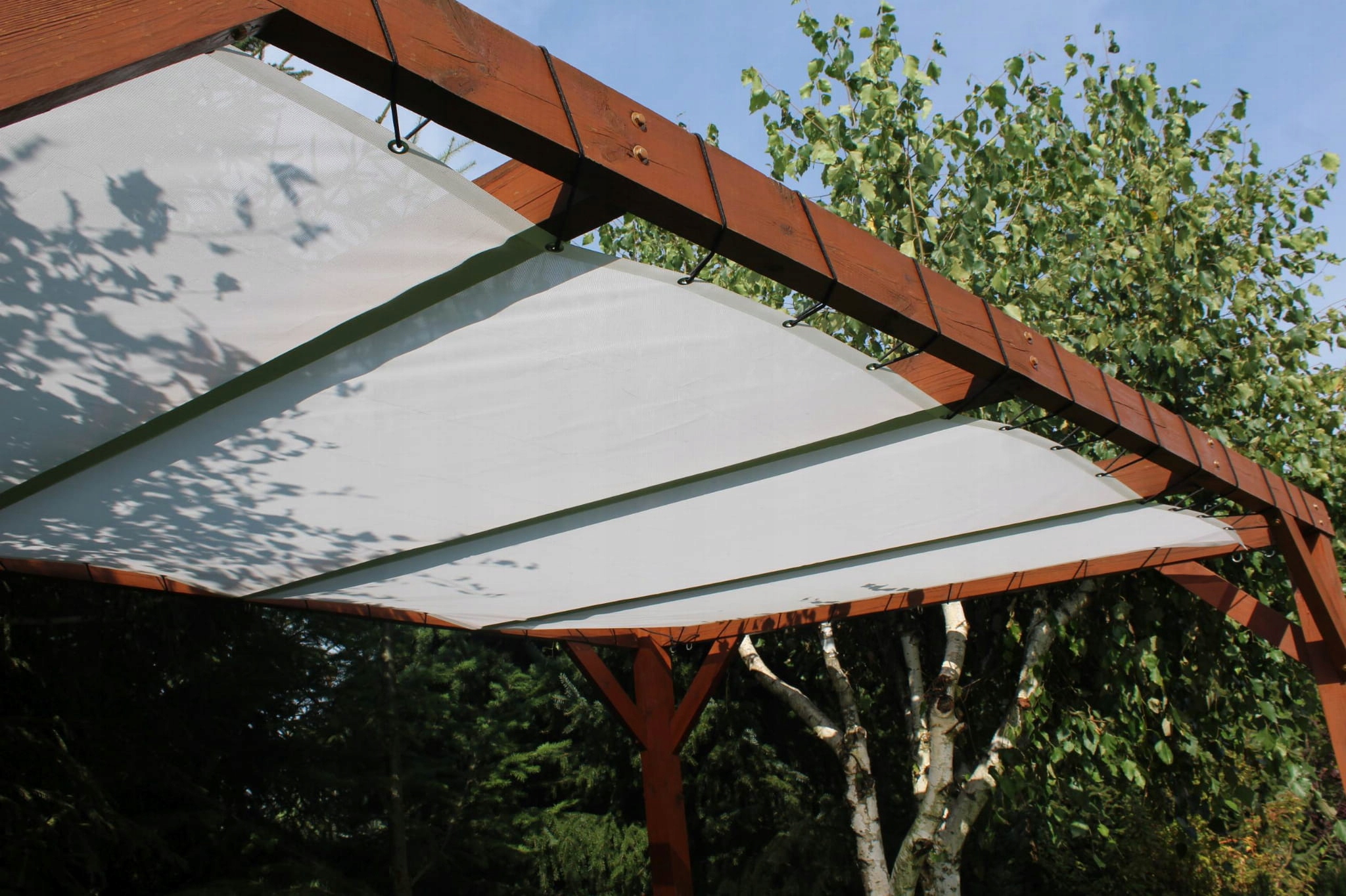 DACH ŻAGLOWY ŻAGIEL PRZECIWSŁONECZNY NA PEROGLĘ ALTANĘ PATIO NA WYMIAR