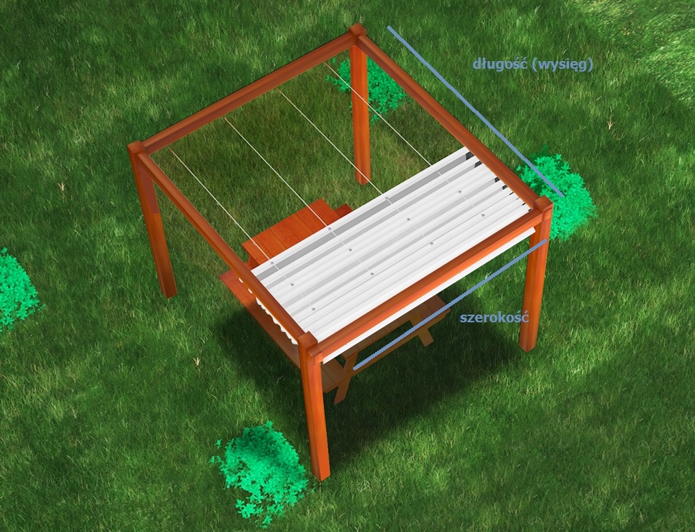 ZESTAW DO ROLET RZYMSKICH DO DREWNA MINI