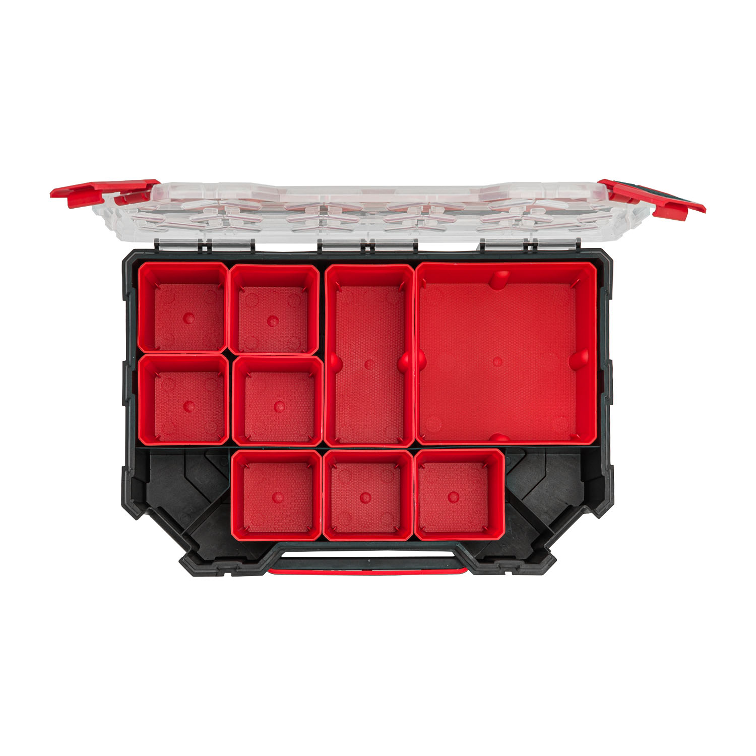 Sortierbox Kunststoff Stapelbar Kistenberg Sortimentskasten (195x284x60 Mm) – Stapelbare Sortierbox Aus Transparentem Kunststoff, Mit Griff, Für Schrauben, Kleinteile & Mehr