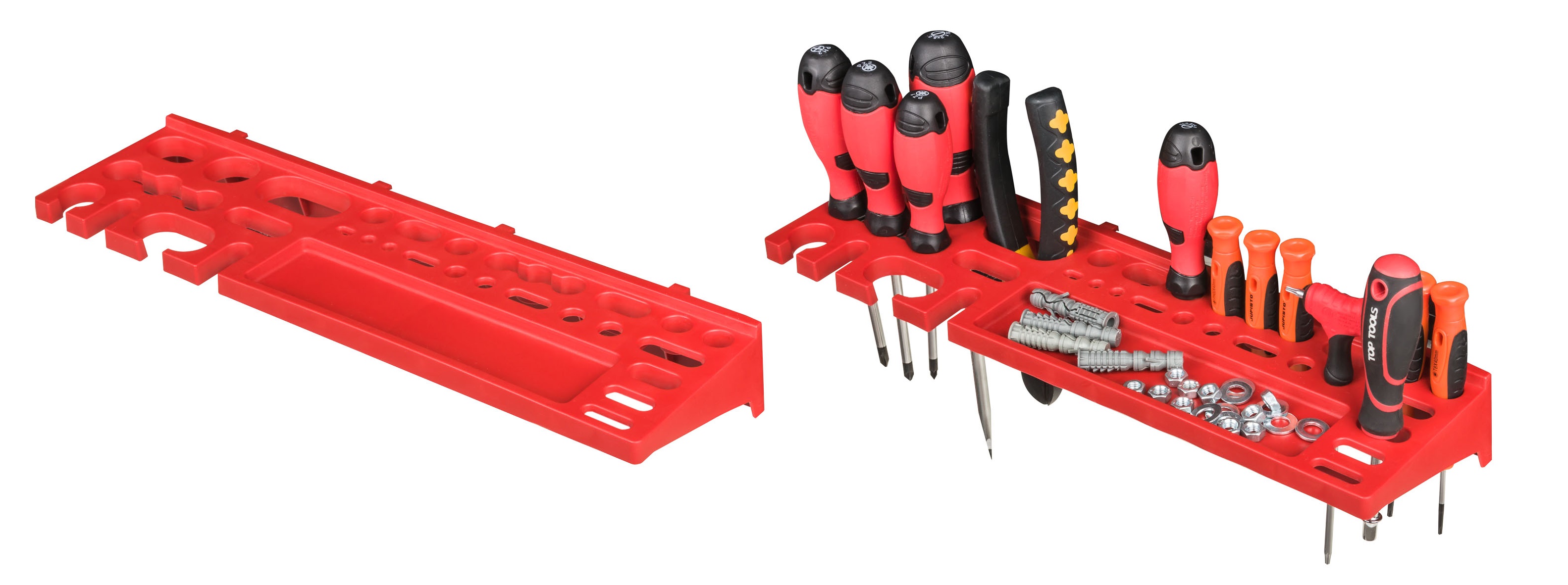 Werkzeugwand 2304 x 780 mm - Lagersystem SET Werkzeughaltern und 42