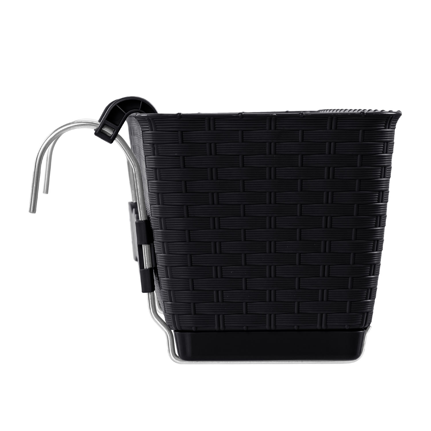 Pot quadrato da 2,5 litri, dimensioni (mm) 165x165x142, colore antracite | Leroy Merlin