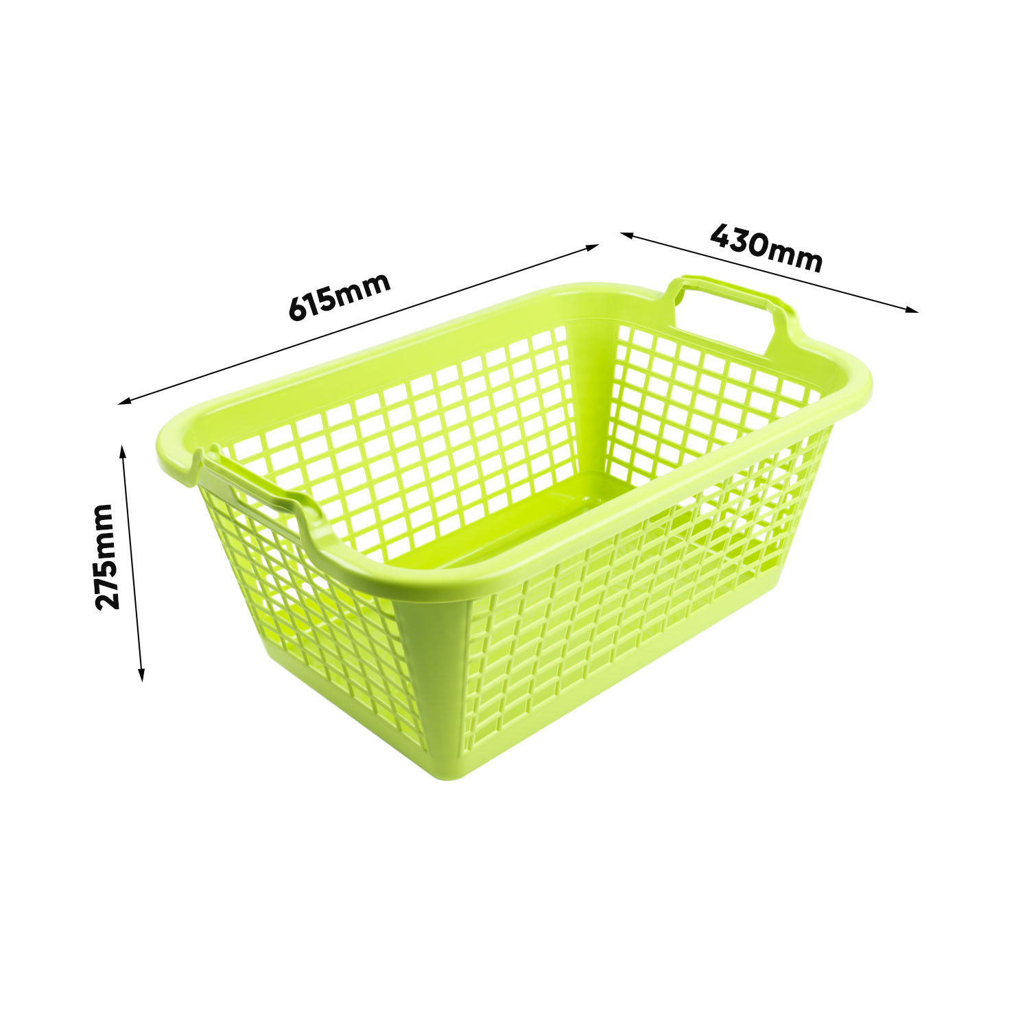 Wäschekorb 60cm Wäschebox rechteckig Aufbewahrungskorb grün | eBay