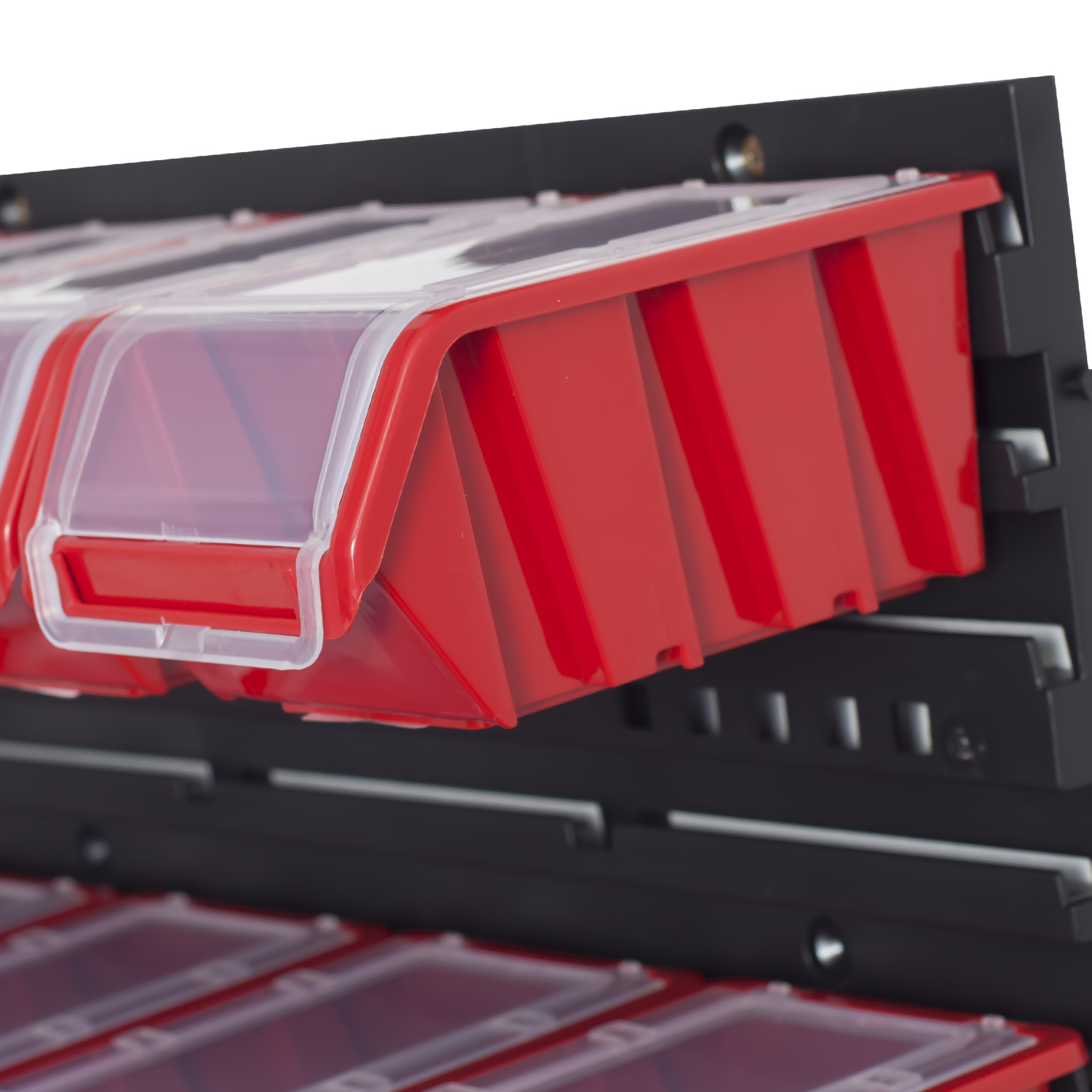 Stapelboxen Wandregal Sichtlagerkästen 6 x Wandregal Lagersystem 30