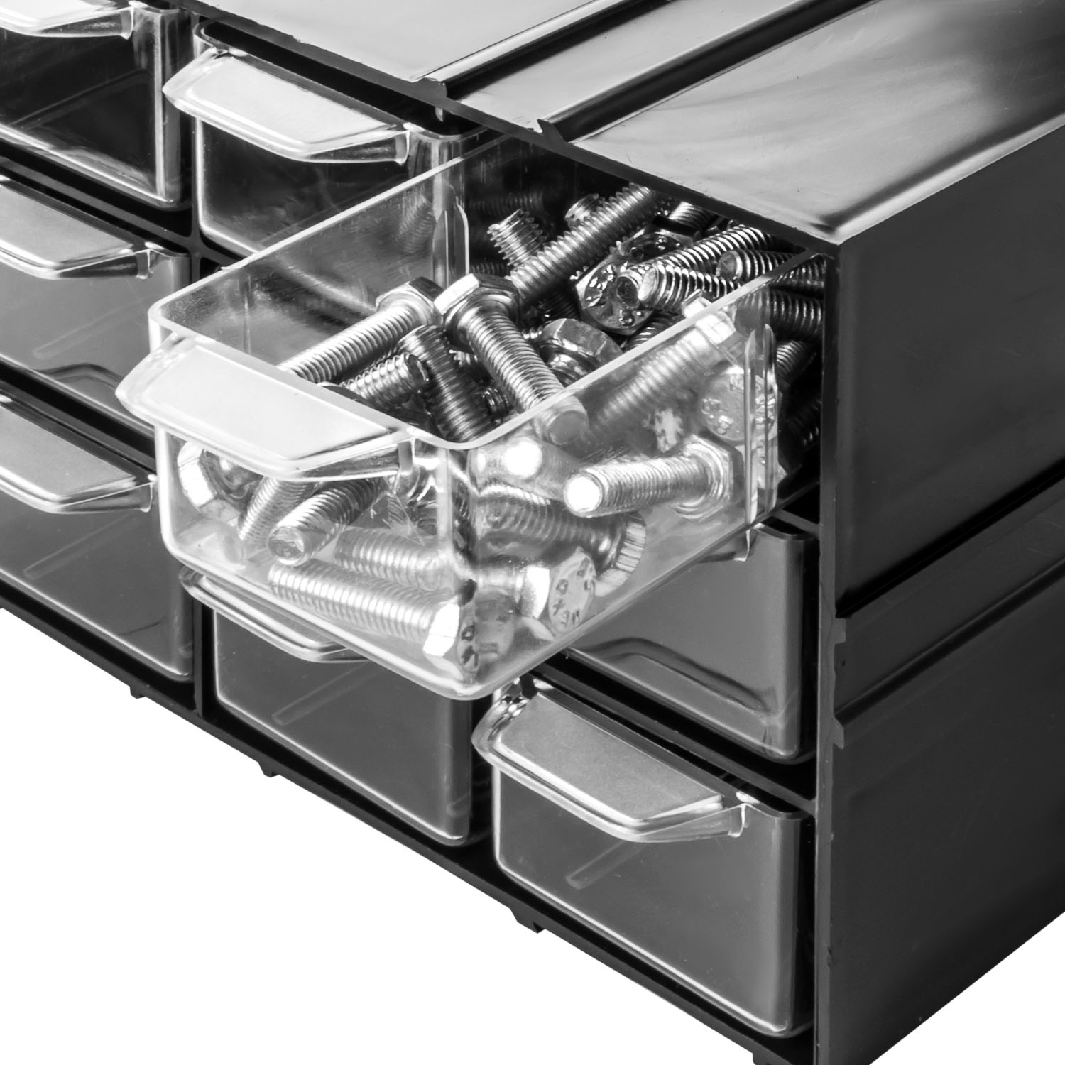 Aufbewahrungsbox aus Kunststoff 12 Schubladen Kleinteilemagazin | eBay