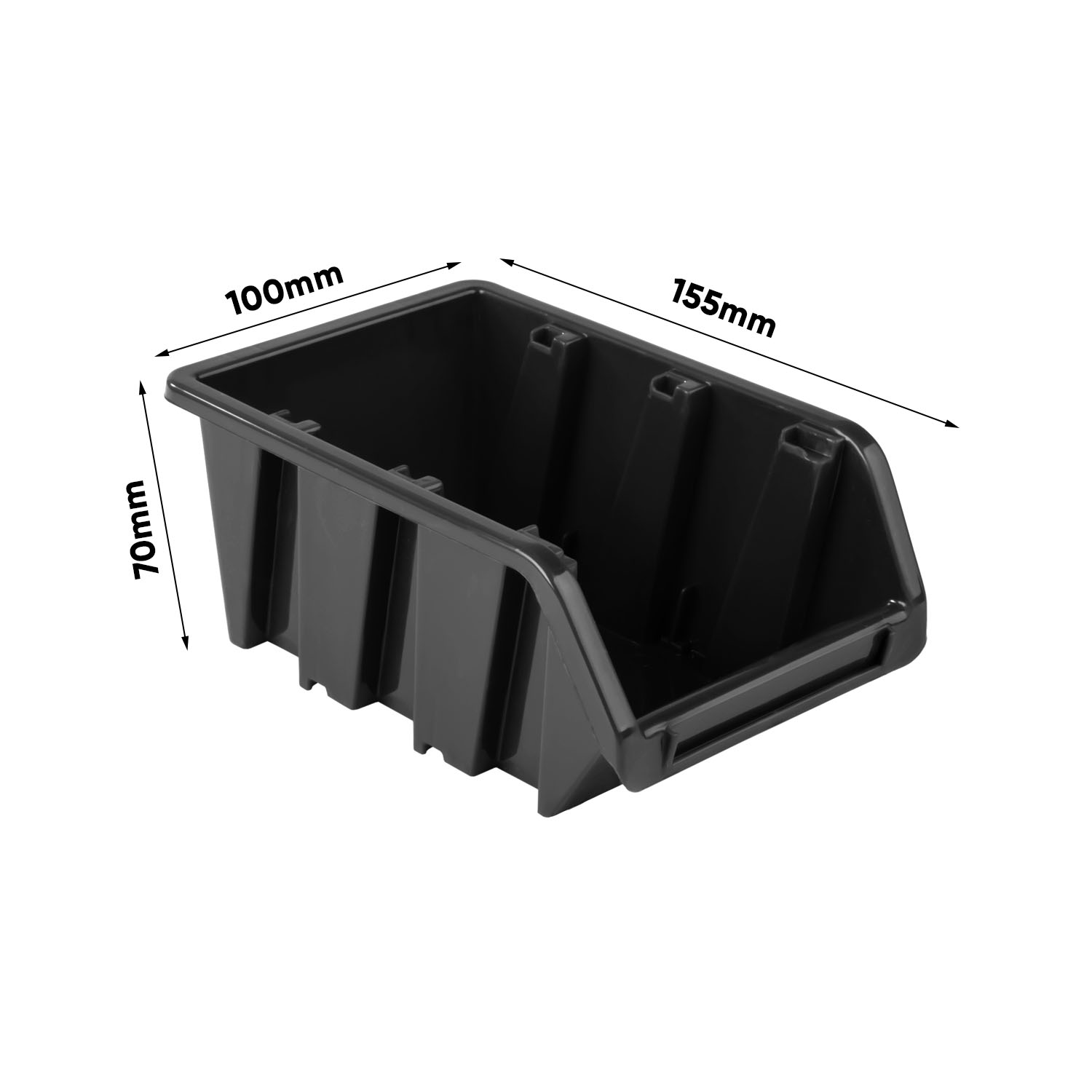 20x Caja Visualizable para Almacén Surtido de Almacenamiento Apilable