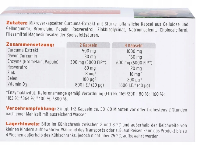 CURCUZYM-INTERCELL KURKUMINA CURCUMA 30 KAPS
