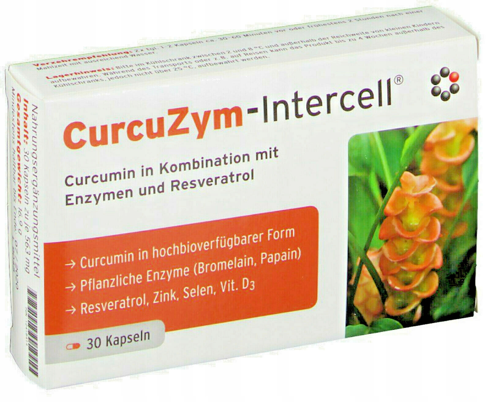 CURCUZYM-INTERCELL KURKUMINA CURCUMA 30 KAPS