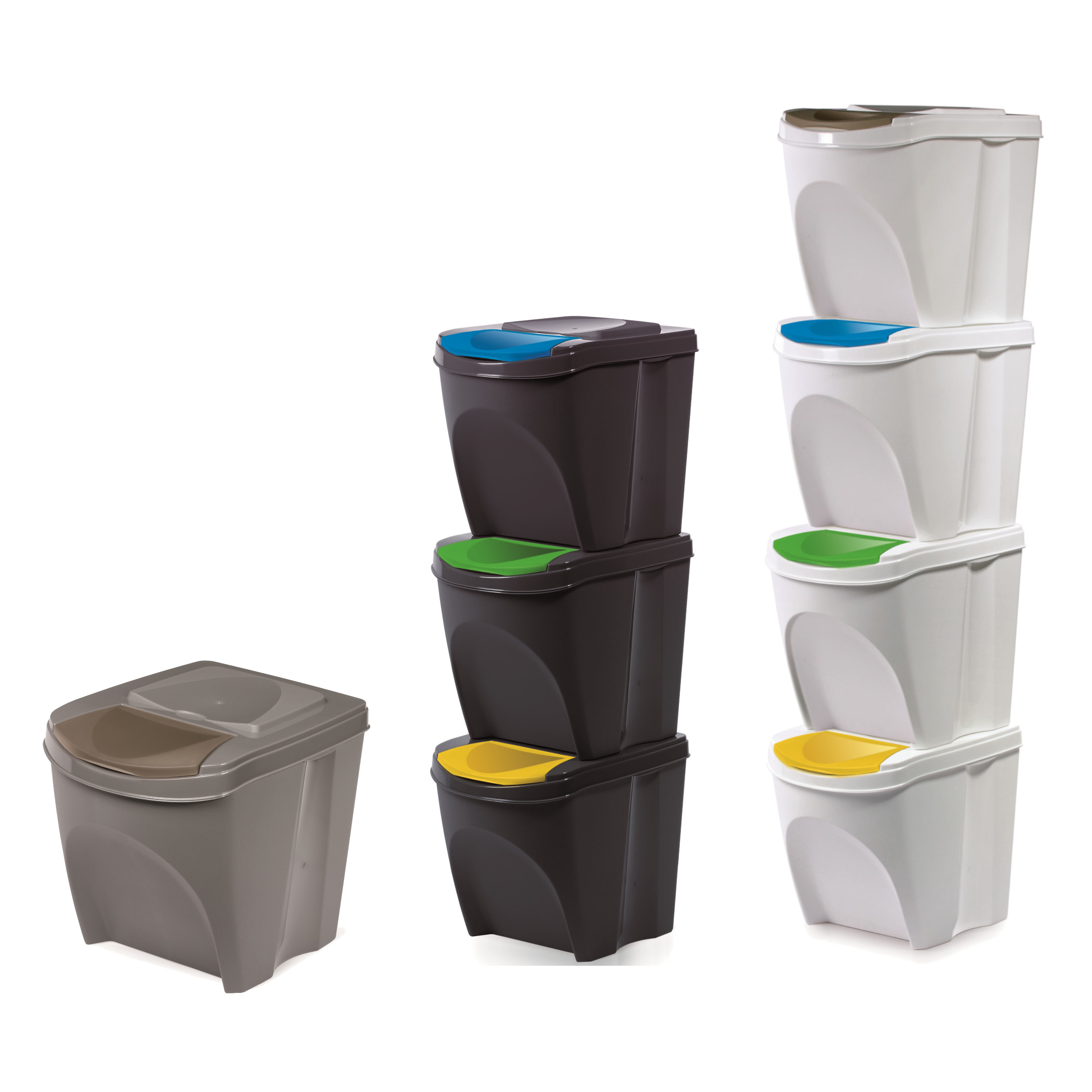 Mülleimer Abfalleimer bis 4 fache Mülltrennung bis 100 Liter