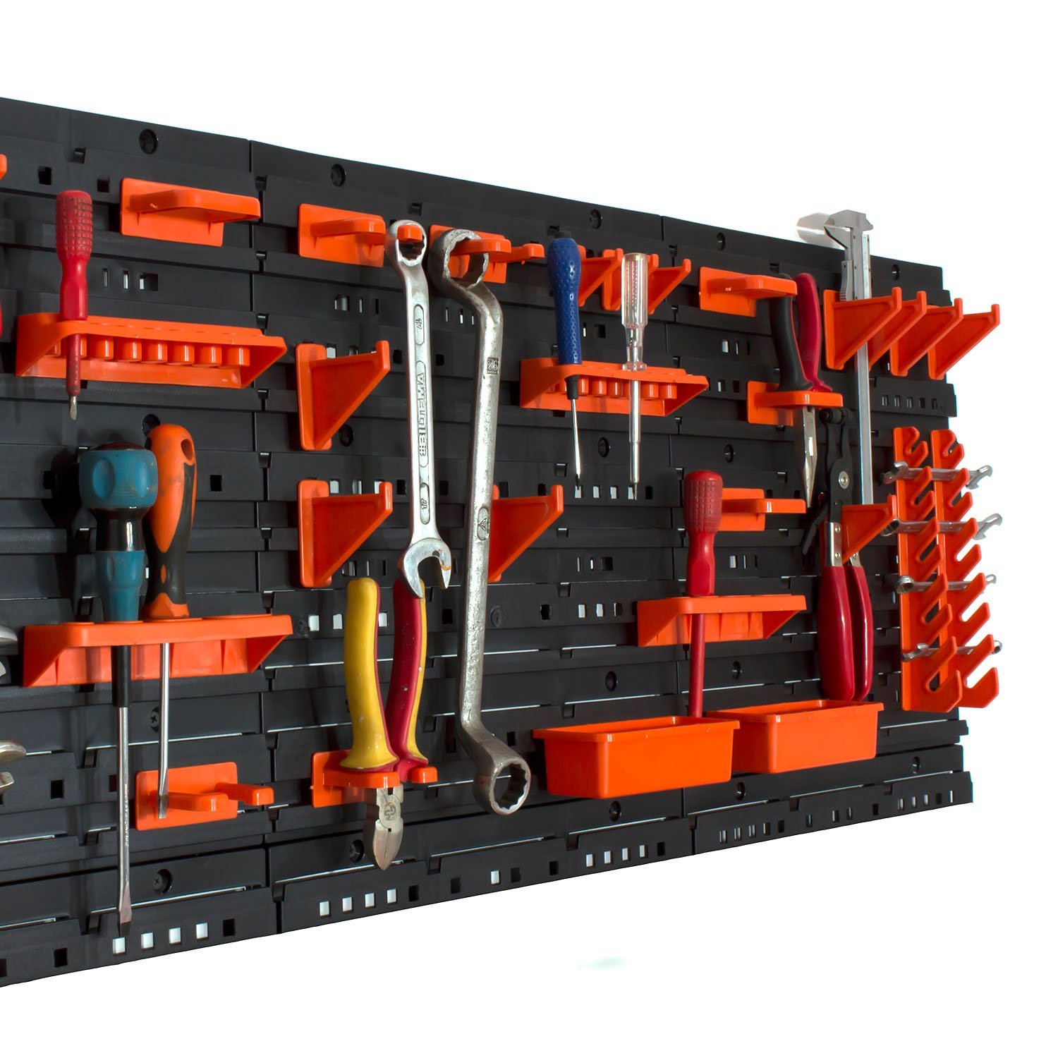 Werkzeugwand Werkzeug Kunststoff schwarz Werkzeughalter 1190 x 775 mm
