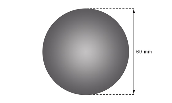 ODBOJNIK OGRANICZNIK ŚCIENNY DO DRZWI 60 mm BRĄZ