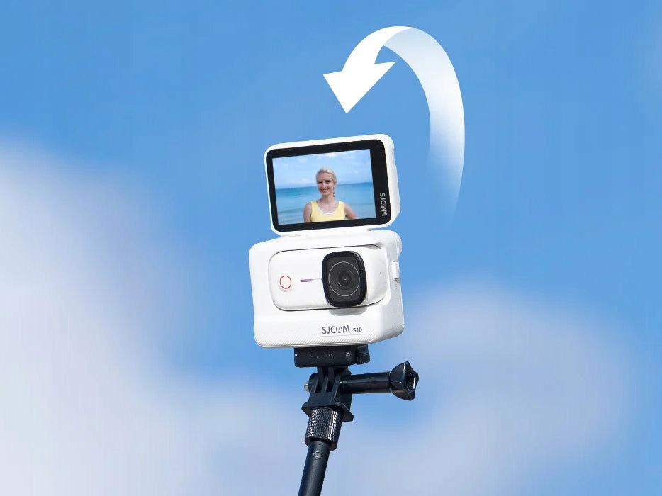 Kamera kieszonkowa SJCAM S10 Biały 4K 45g Magnetyczna -128GB