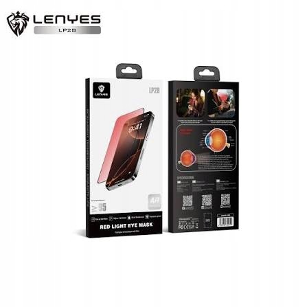 Szkło ochronne LENYES LP28 Red Light Eye Mask ar do Apple iPhone 17 Pro Max