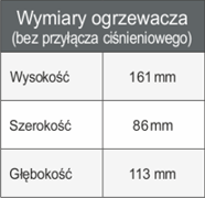 Podgrzewacz wody DAFI 9 kW 400 V z przyłączem