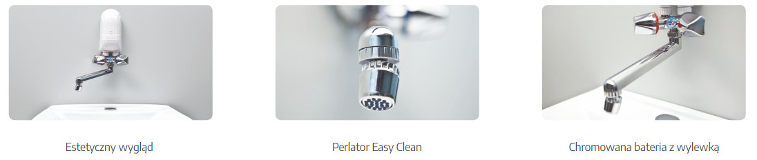 Ogrzewacz wody DAFI 4,5 kW 230 V z baterią w kolorze chrom