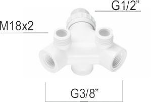 Korpus baterii Dafi - kolor biały